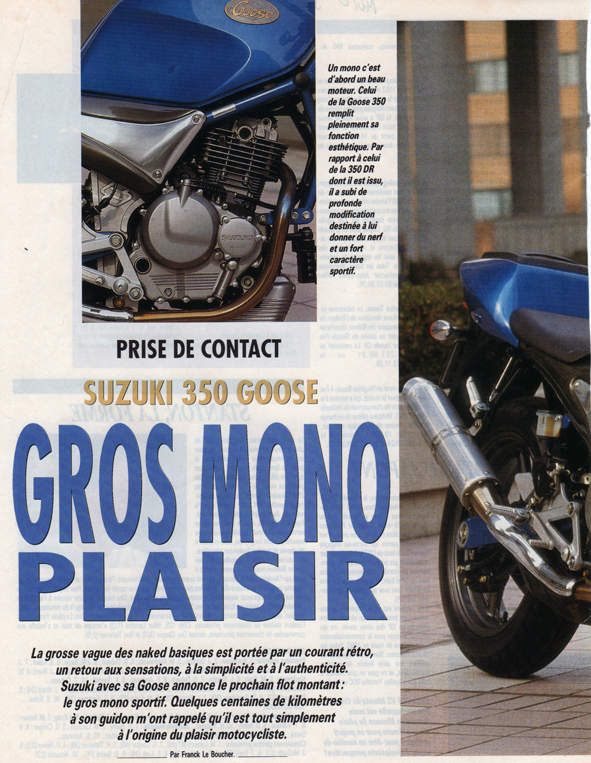 Essai moto Canard Mars 1995